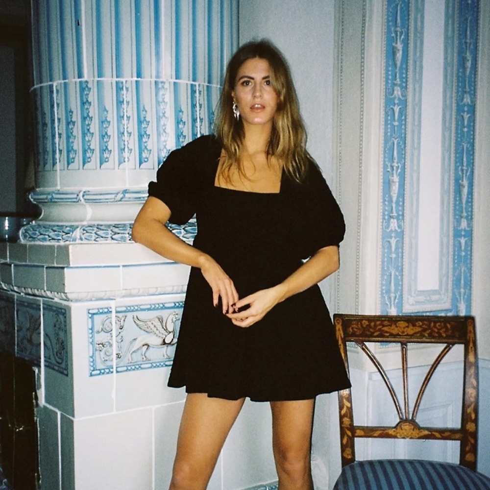Free People This Is Everything Black Mini Dress